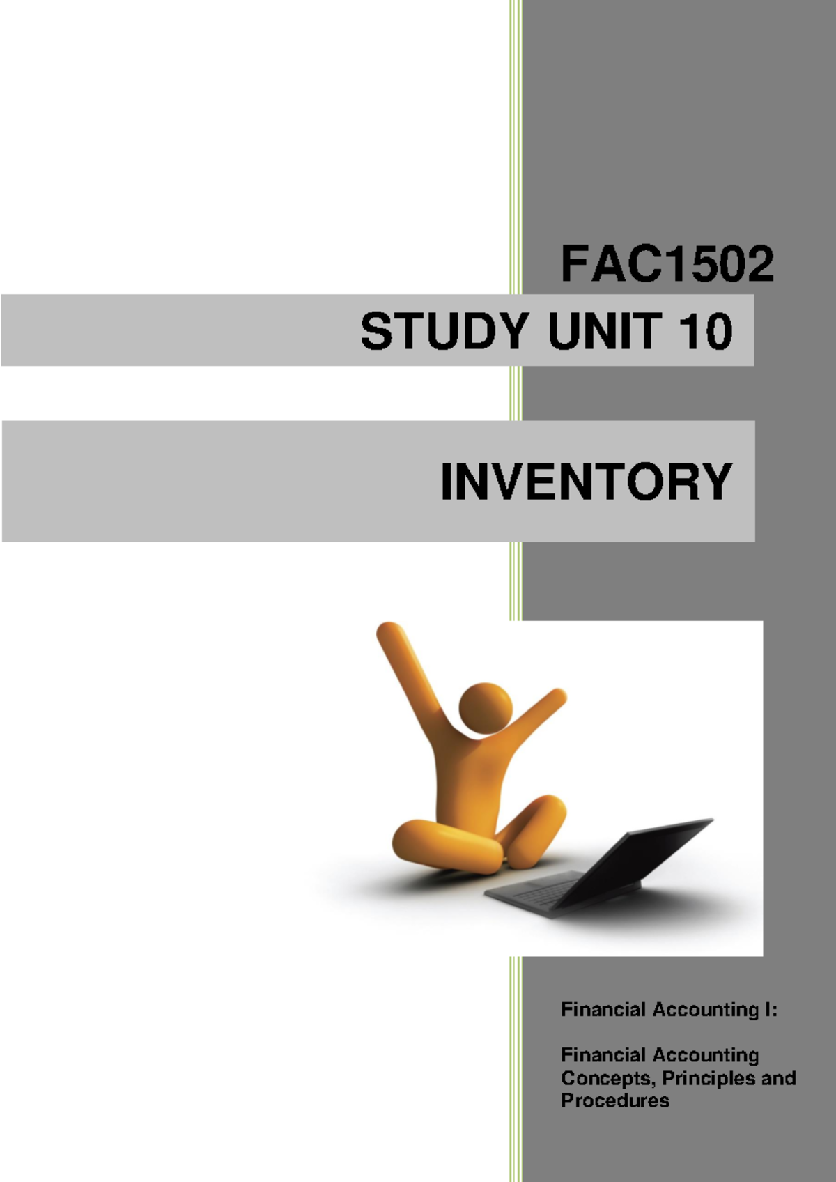 FAC 1502 Study Unit 10: Understanding Inventory Valuation and Methods ...