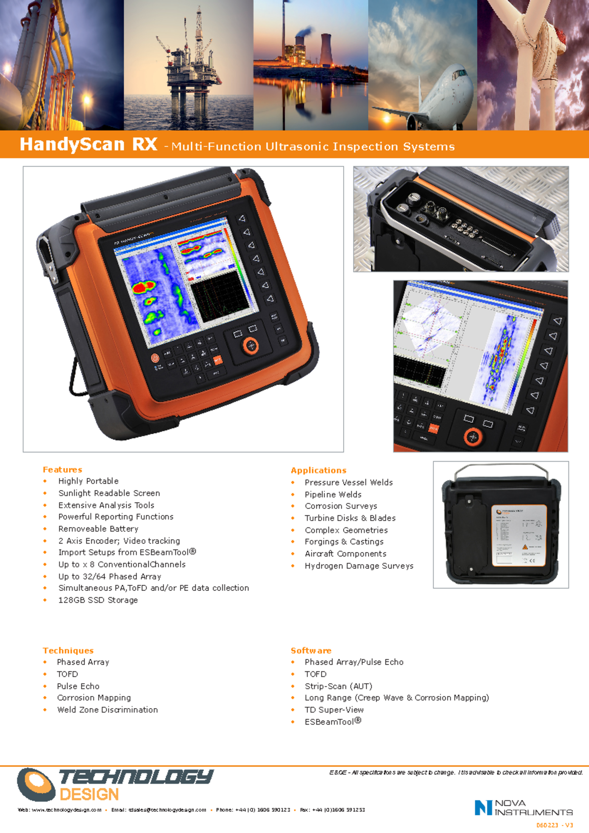 TD HandyScan RX V3: Multi-Function Ultrasonic Inspection Systems - Studocu