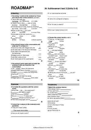 Unit 4 review - Gold experience B1+ unit 4 test - TEACHER’S RESOURCE ...