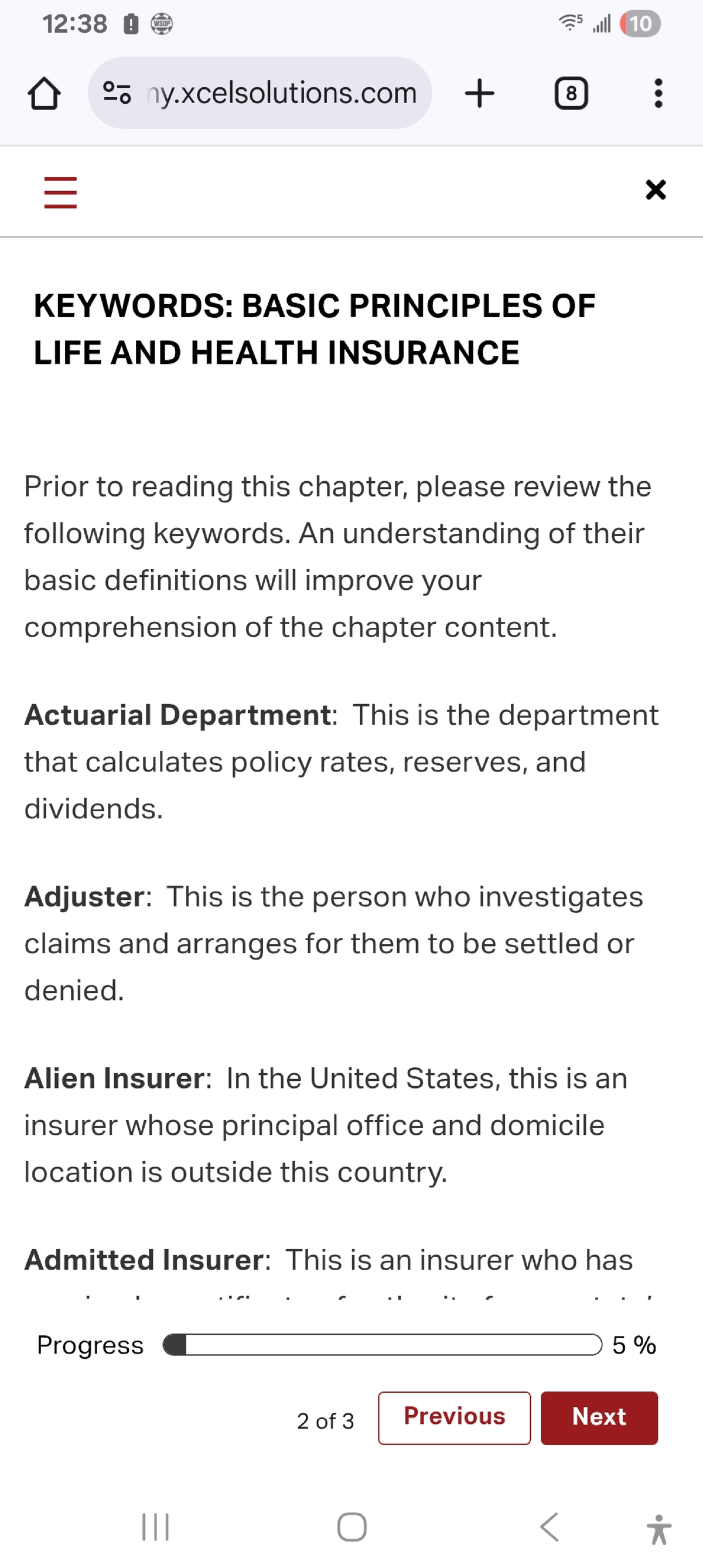 Final Exam Study Guide for Course XYZ: Life and Health Insurance ...
