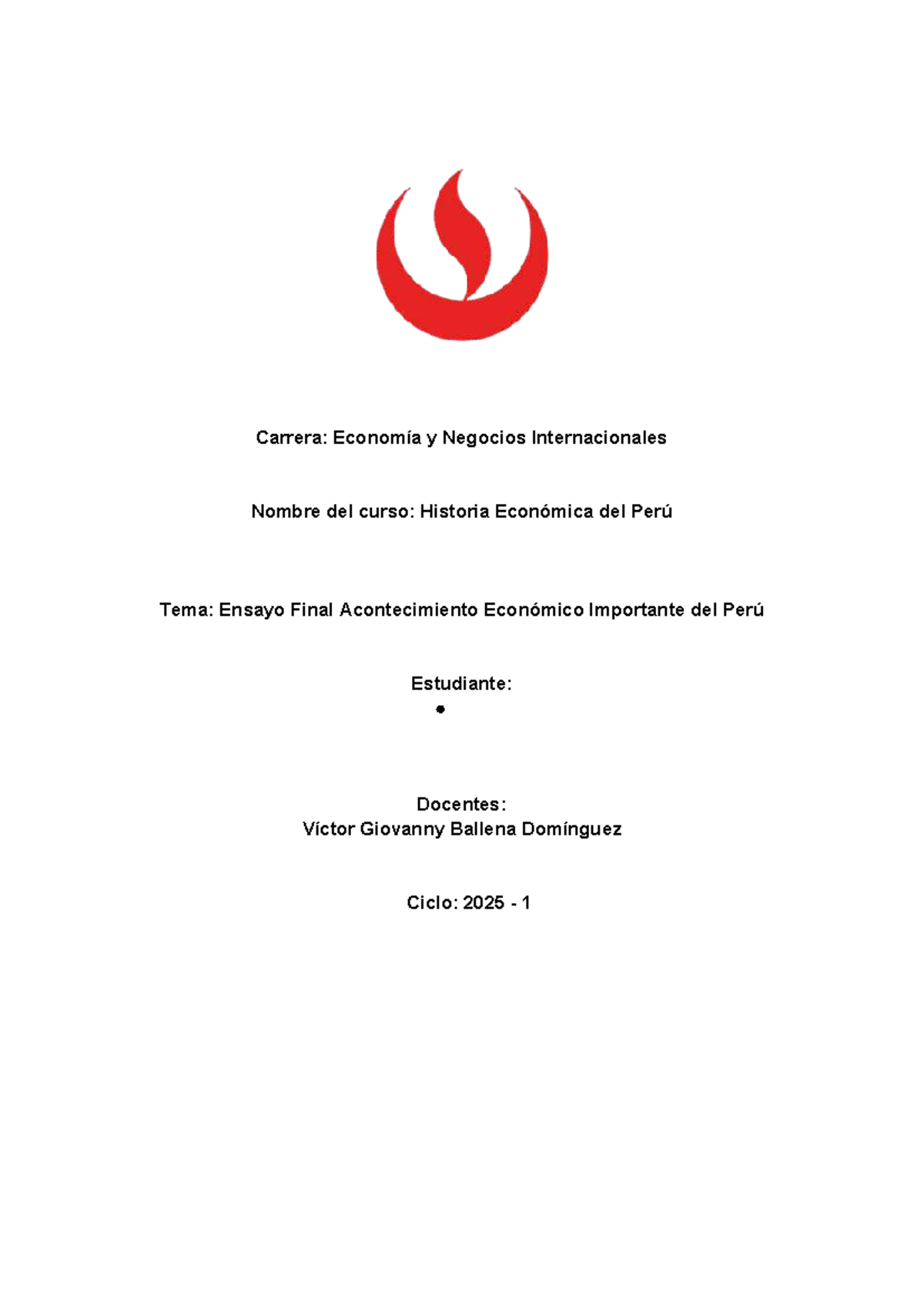 Ensayo Final: Impacto Económico de la Pandemia en el Perú - HEP 2025 ...