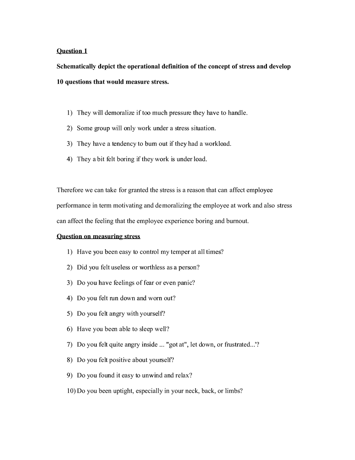 Câu hỏi phương pháp luận - Question 1Question 1 Schematically depict ...