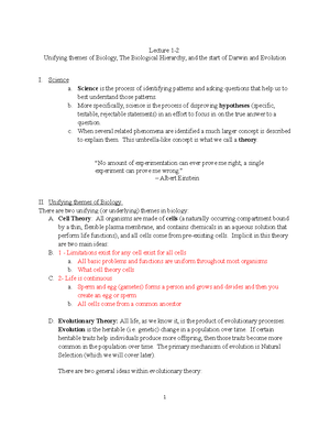 2020 BIO 114 Final Notes - Biol 114 Fall 2020 Lecture week 8 (10/12-10/ ...