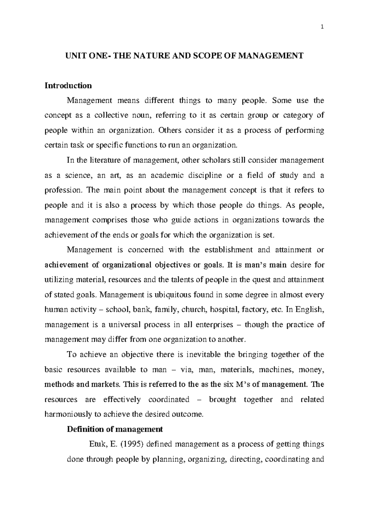 BAM 211 Final Exam Notes: Understanding Management Concepts - Studocu