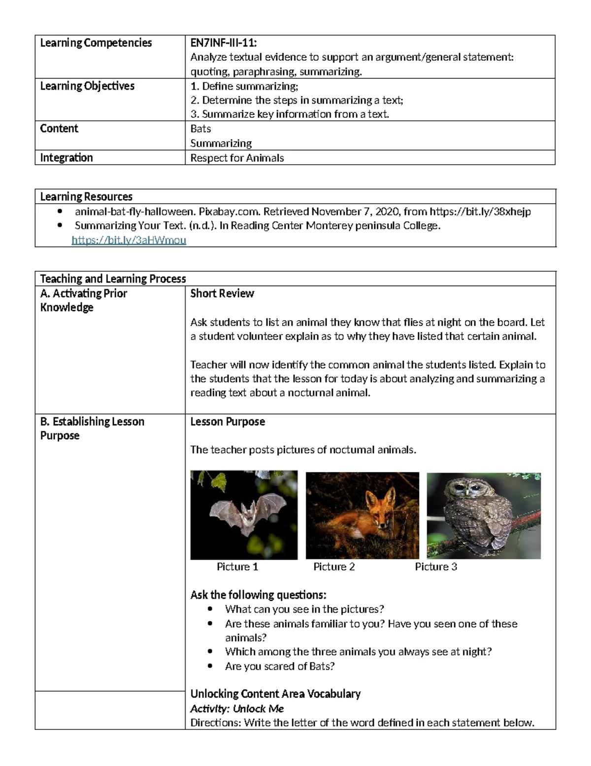 English 6 Activity Sheet: Q3 Week 1 - Understanding Viewpoints - Studocu