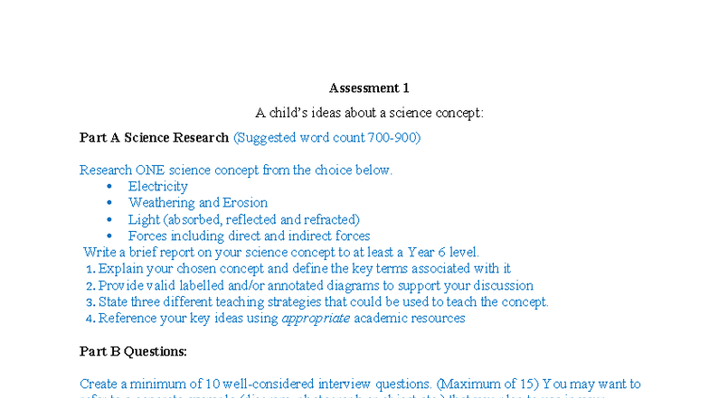 Iitsc Proforma Assessment 1 Template updated - Assessment 1 A child’s ...
