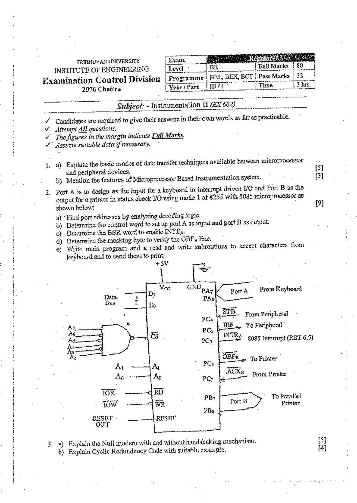 Instrumentation II (EX 602) - Comprehensive Past Papers Review - Studocu