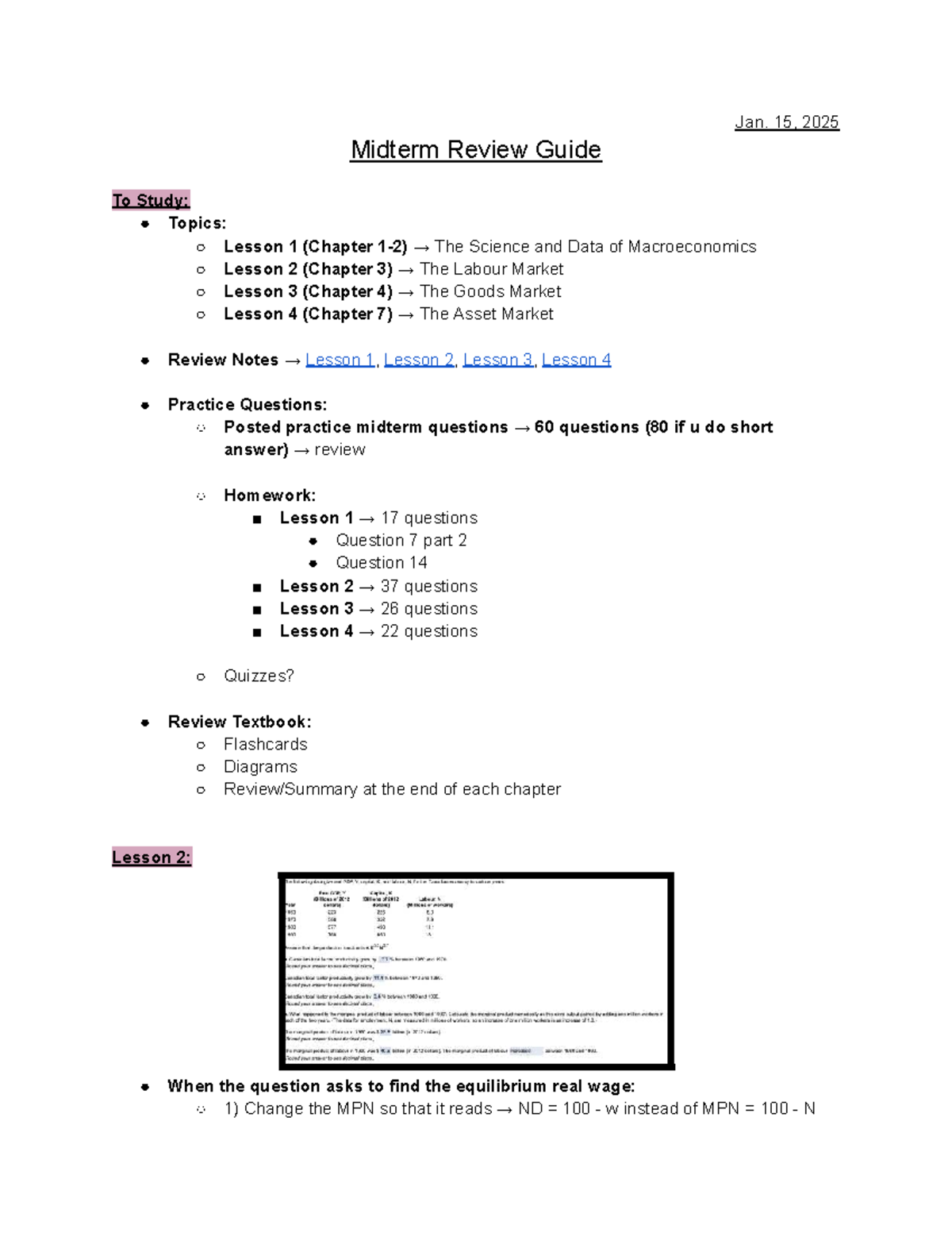 ECO 101 Midterm Review Guide: Key Topics & Practice Questions - Studocu