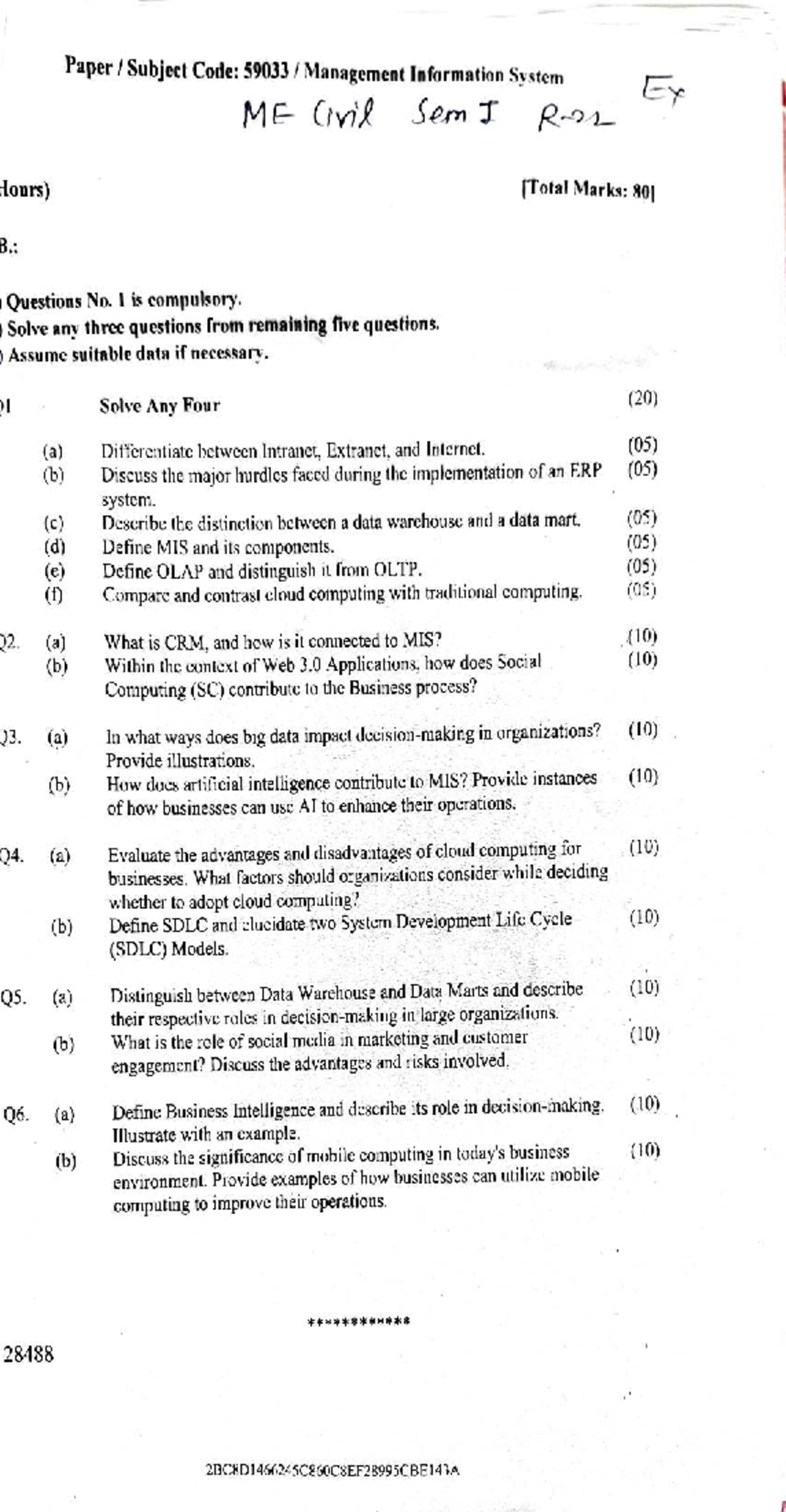 MIS 1 - Information Systems Notes and Key Concepts - Studocu
