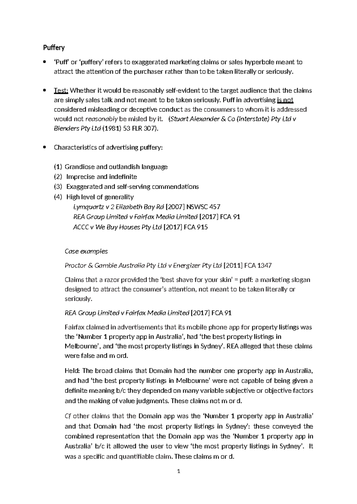 Video Notes - Puffery in Advertising: Understanding Exaggerated Claims ...