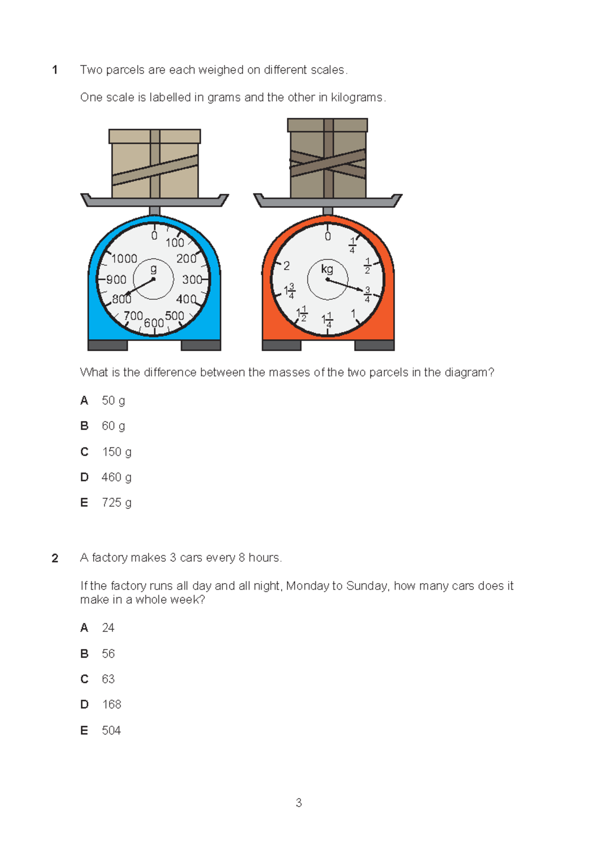 Oc1 - Math Question Paper with Multiple Choice Answers - Studocu