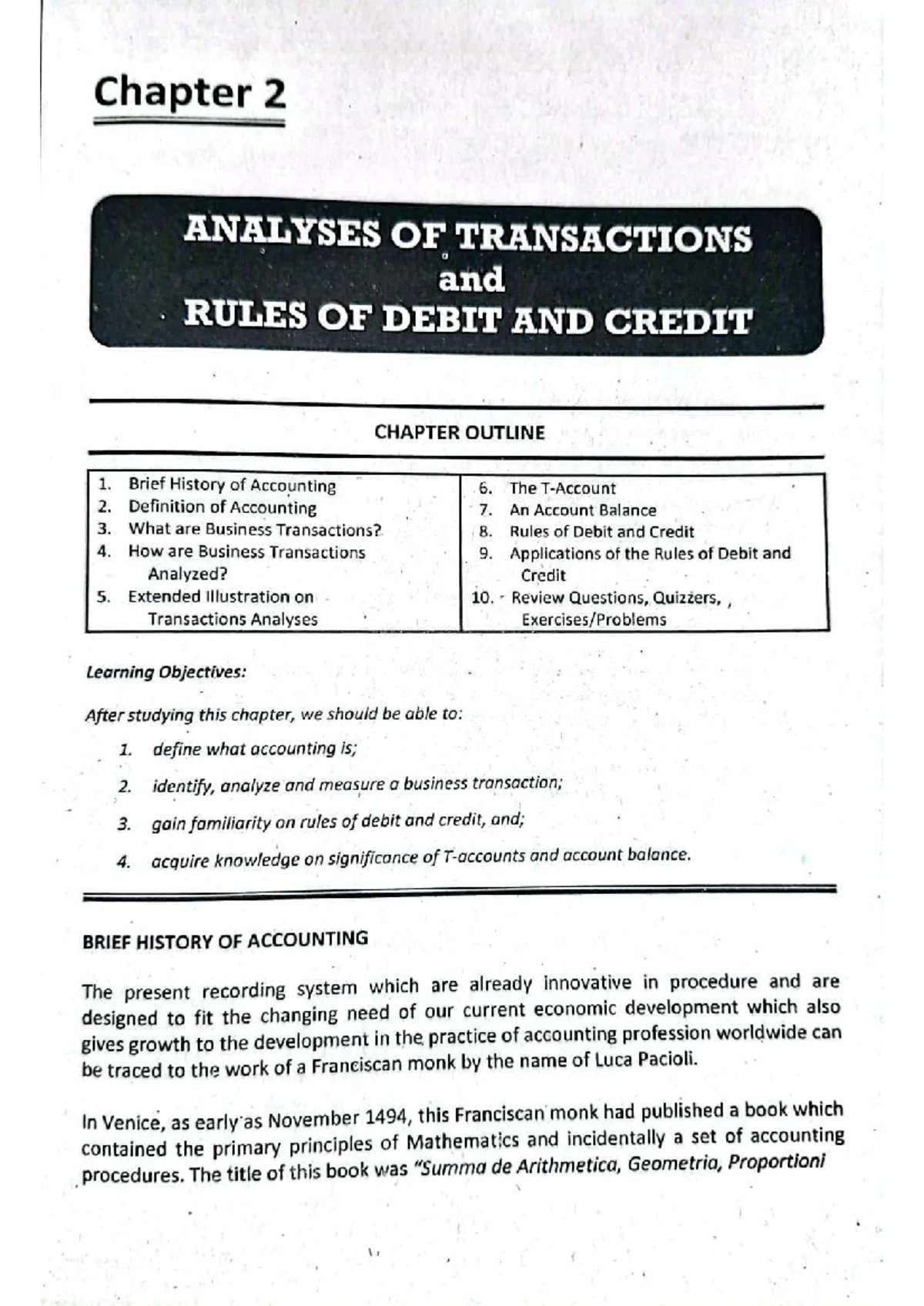 ACC 111 Comprehensive Lecture Notes - Studocu