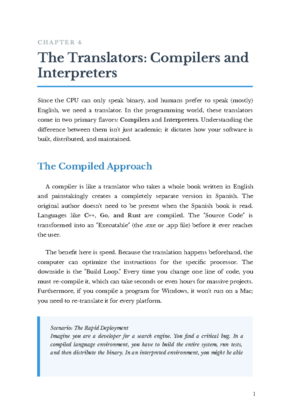 CHAPTER 4: Compilers vs. Interpreters in Programming - Studocu