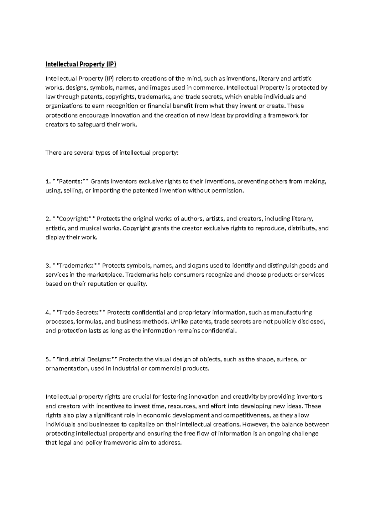 RM&IPR UNIT-3: Comprehensive Overview of Intellectual Property Rights ...