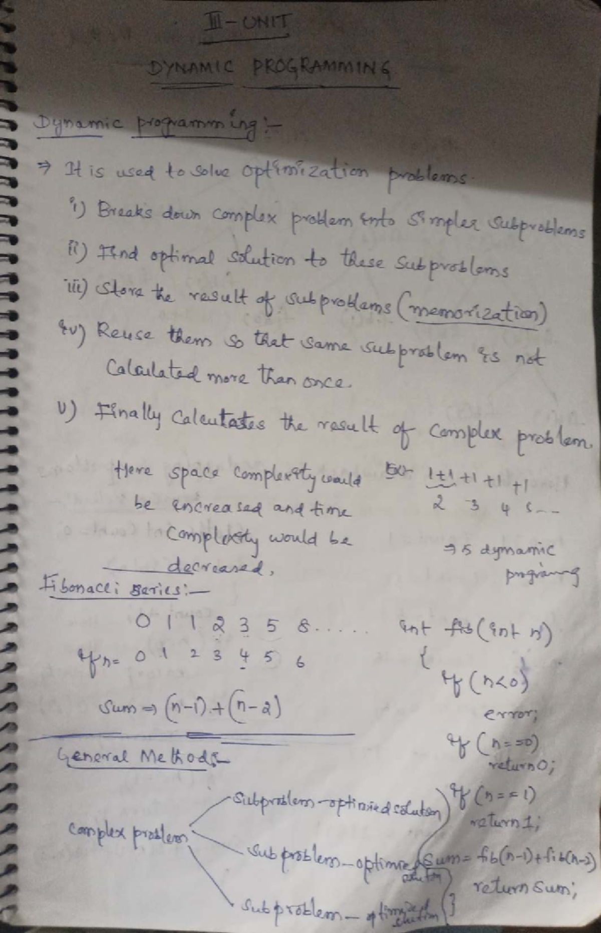 DAA-3 Dynamic Programming: Concepts and Applications Notes - Studocu