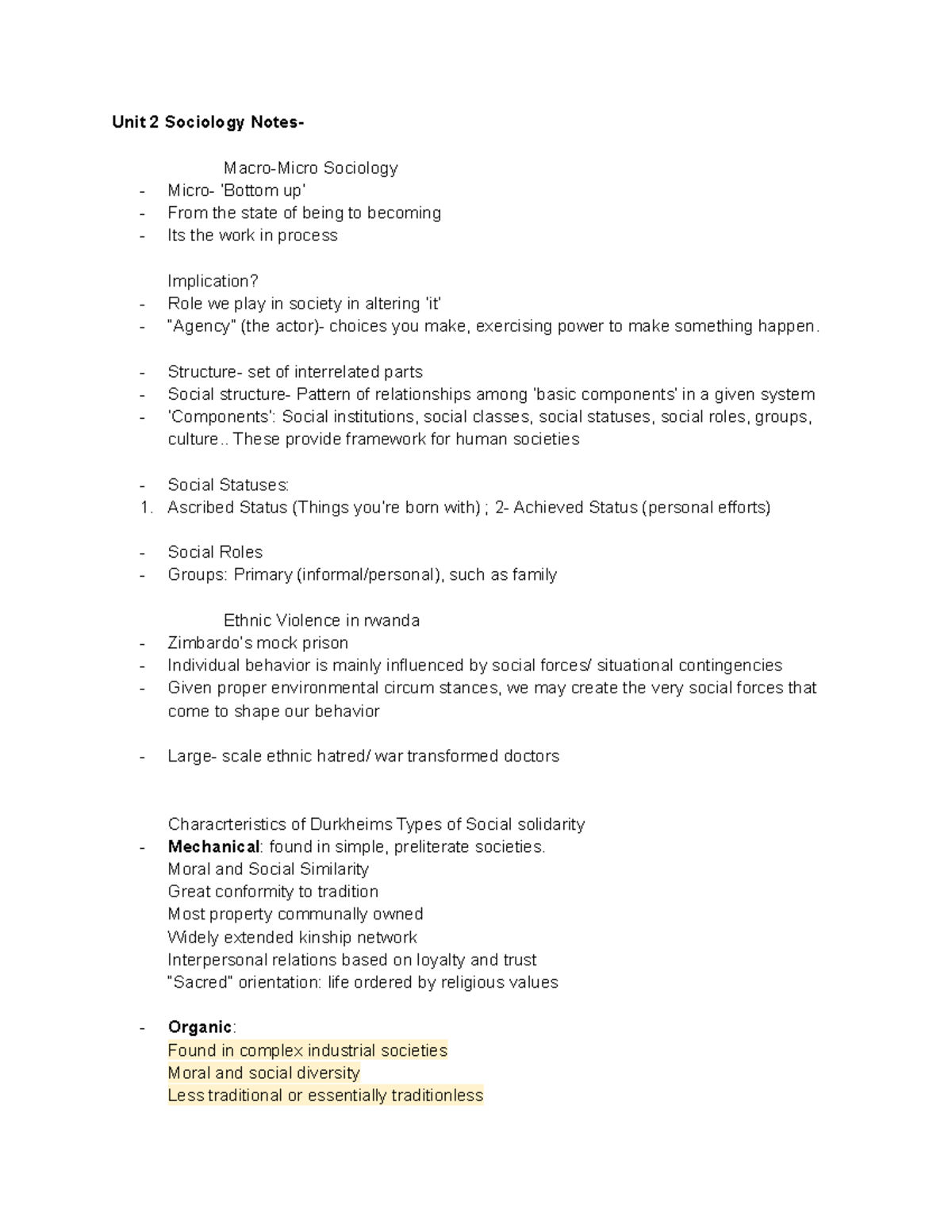 SOC 302 - Chapter 2 Sociology Overview: Macro and Micro Perspectives ...