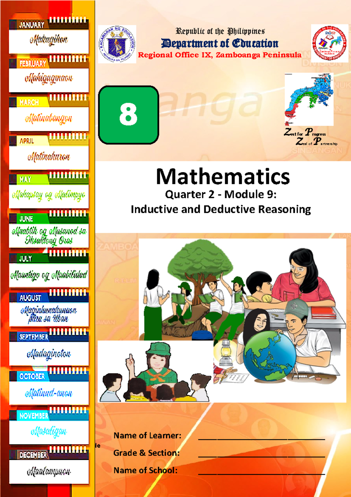 Q2 Math8 - Summary of Inductive and Deductive Reasoning in 8th Grade ...