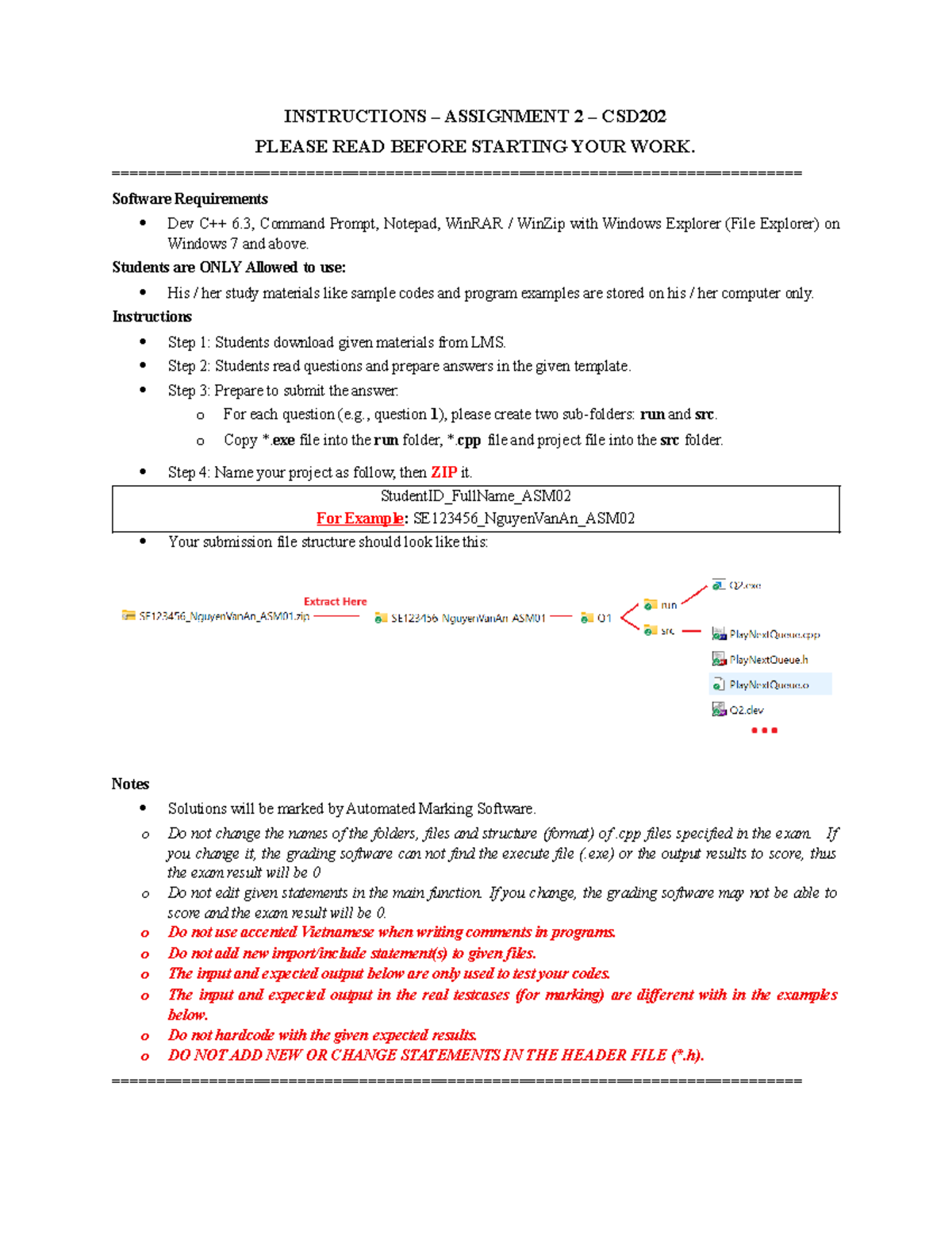 Assignment 2 Instructions for CSD202: Task Management System - Studocu