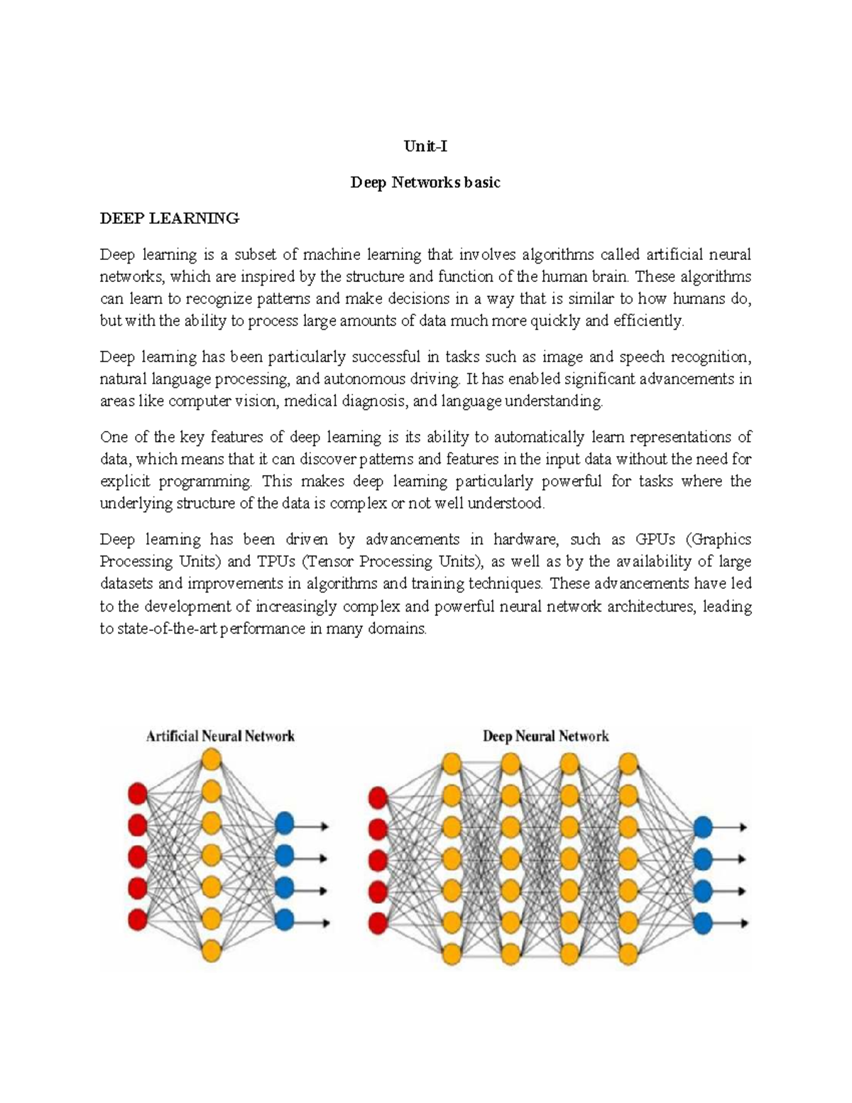Deep Learning Basics: Understanding Neural Networks and MLE - Studocu