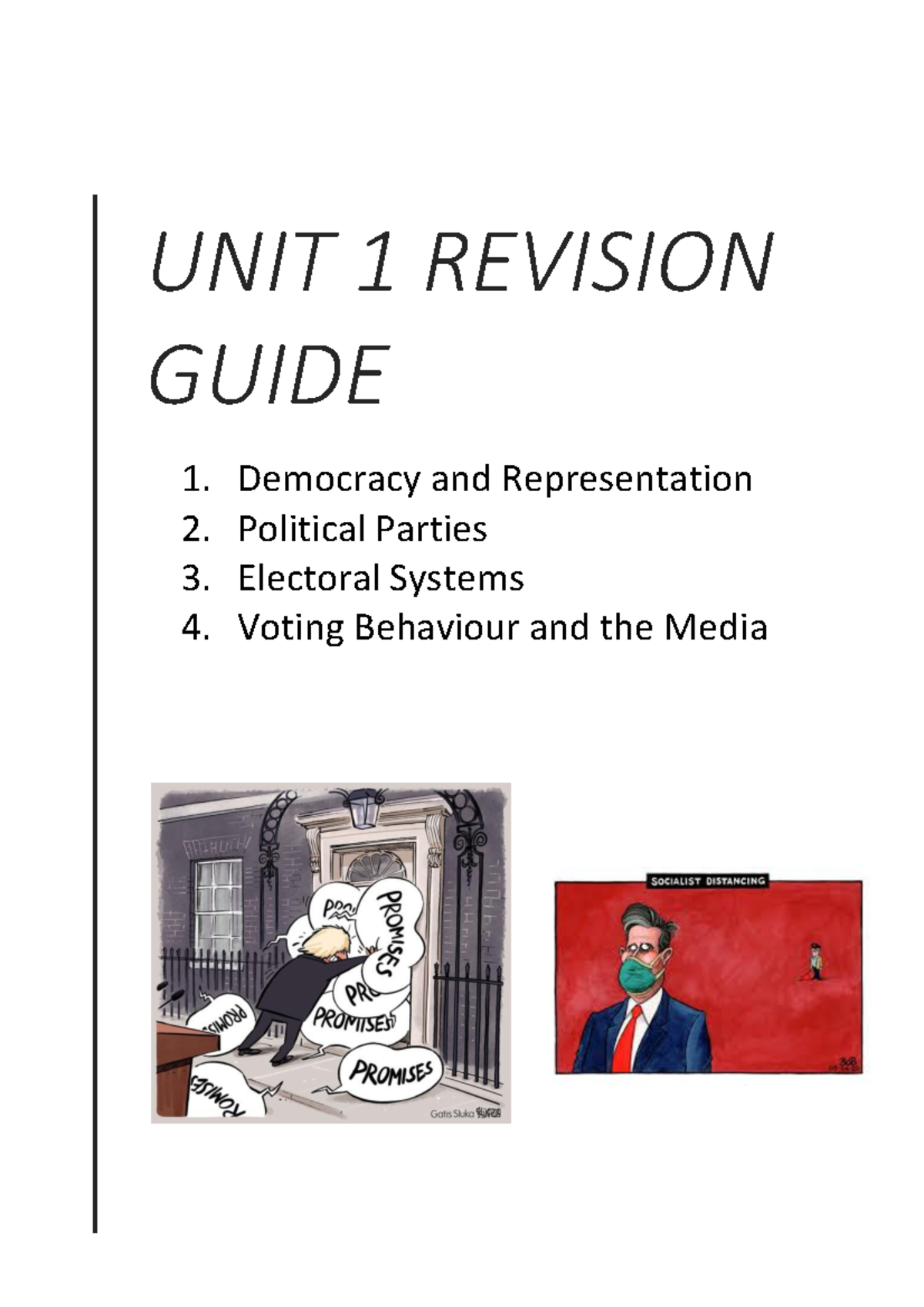 Unit 1 Revision Guide: Lecture Notes on Politics and Democracy - Studocu