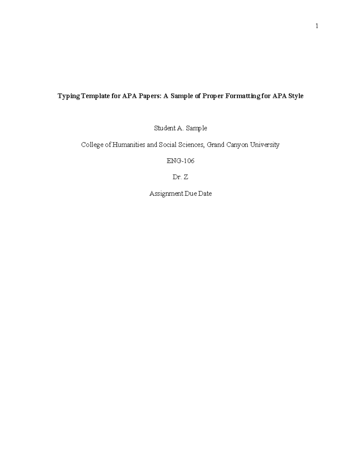 APA7 Template: Proper Formatting Guide for APA Style Papers - Studocu