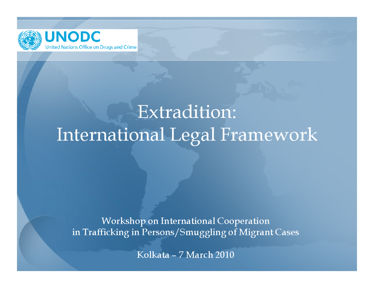 Extradition - Trafficking in Persons Cases - pdf - Extradition ...