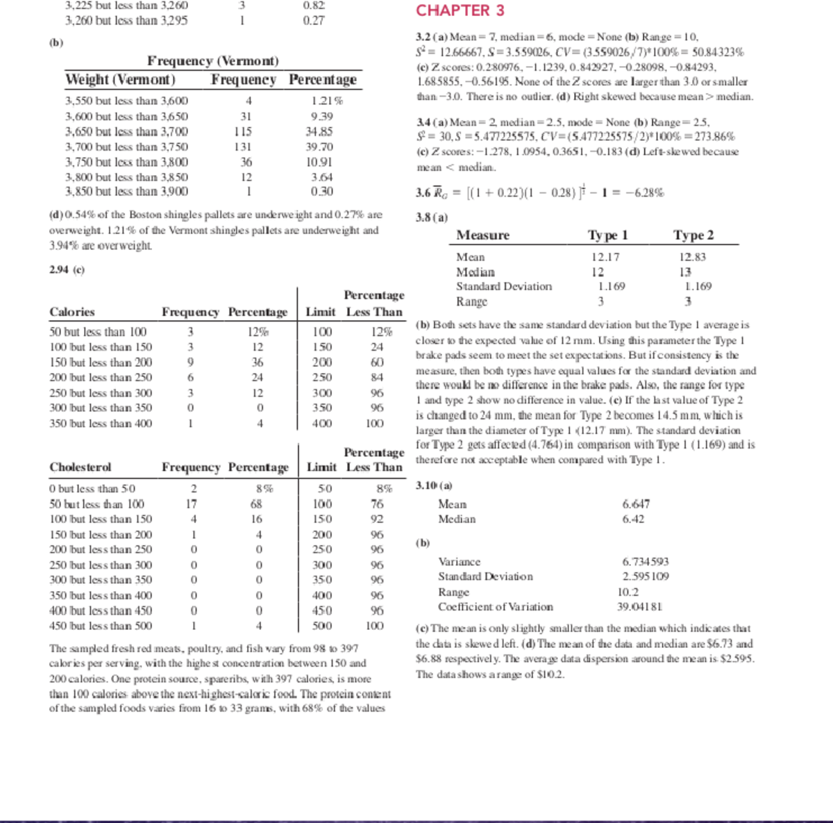 Statistical Analysis and Interpretation: Chapter 3 Summary (Png2pdf ...