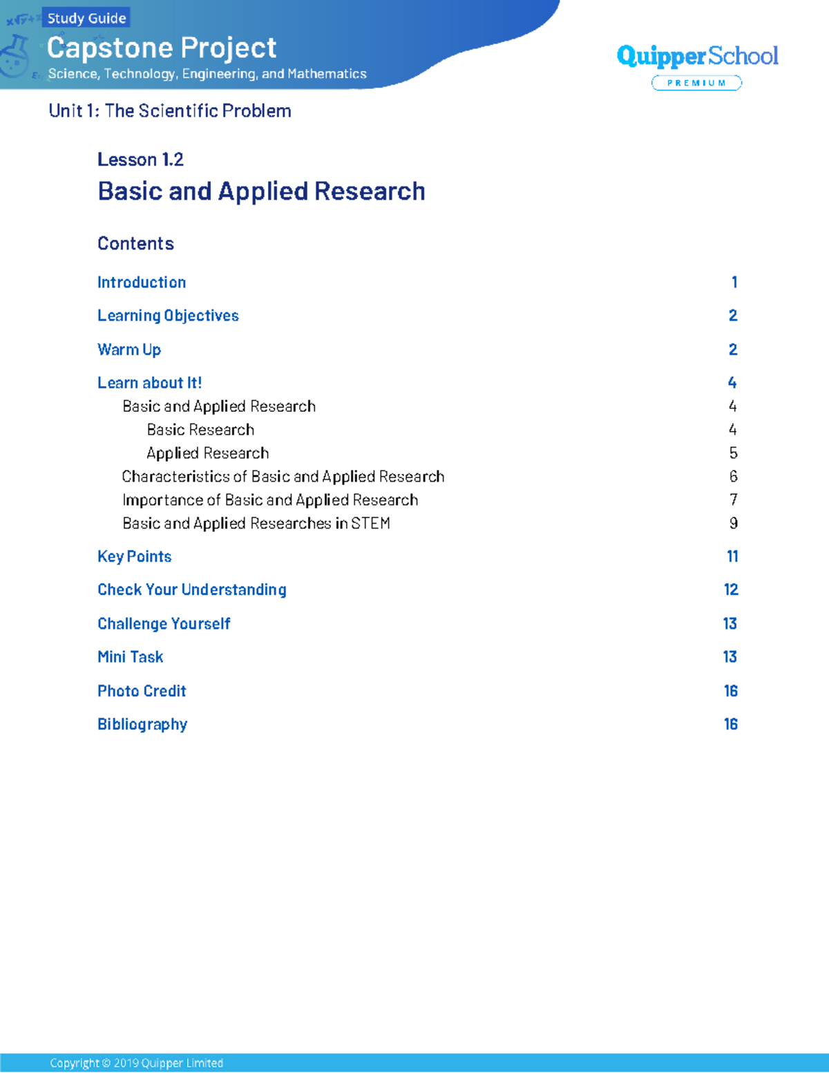 Capstone Unit 1: Understanding Basic and Applied Research - Studocu
