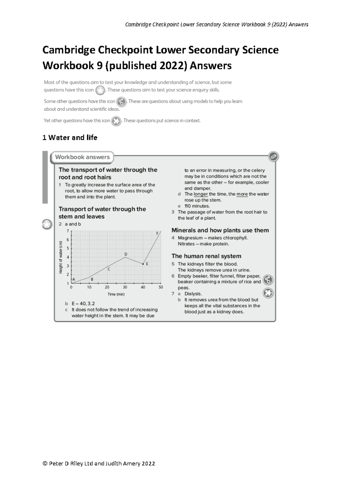 8301436 Cambridge Checkpoint Workbook 9 Science Answers - Studocu