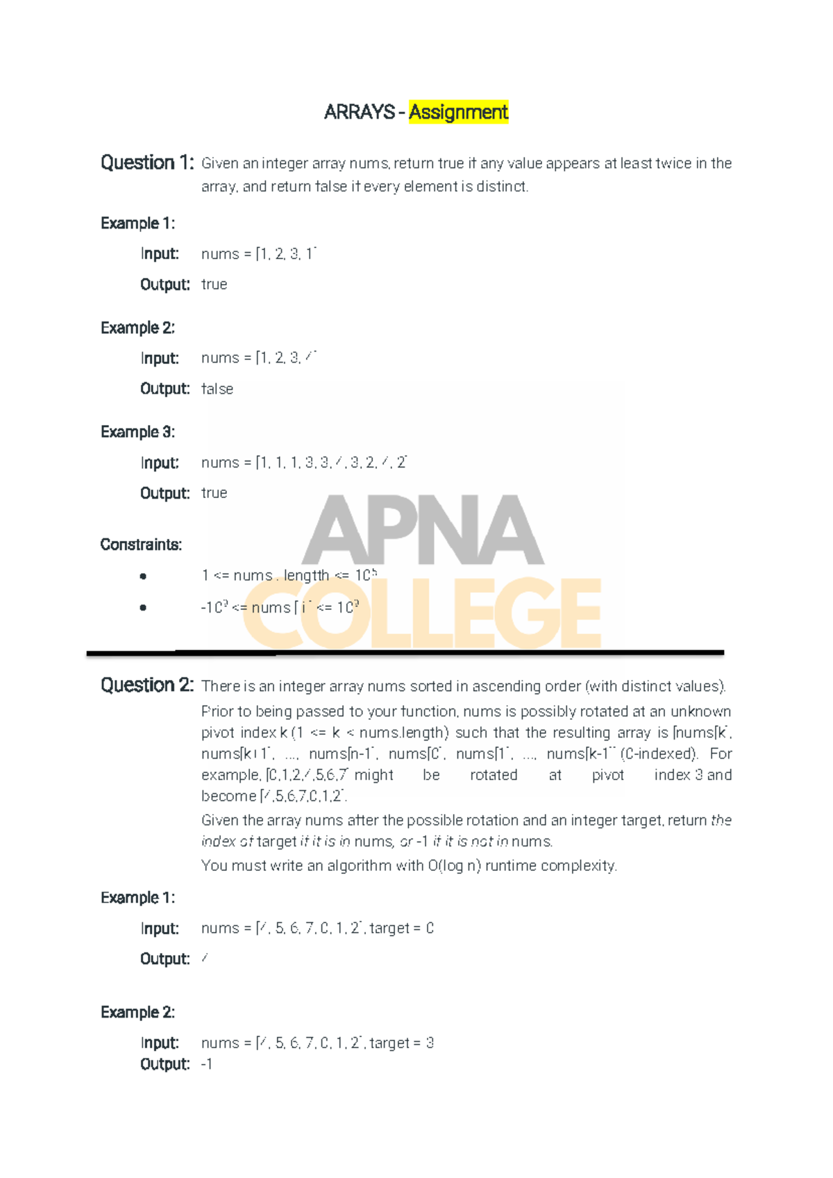 13.19 Arrays - Assignment: Distinct Elements & Profit Calculation - Studocu