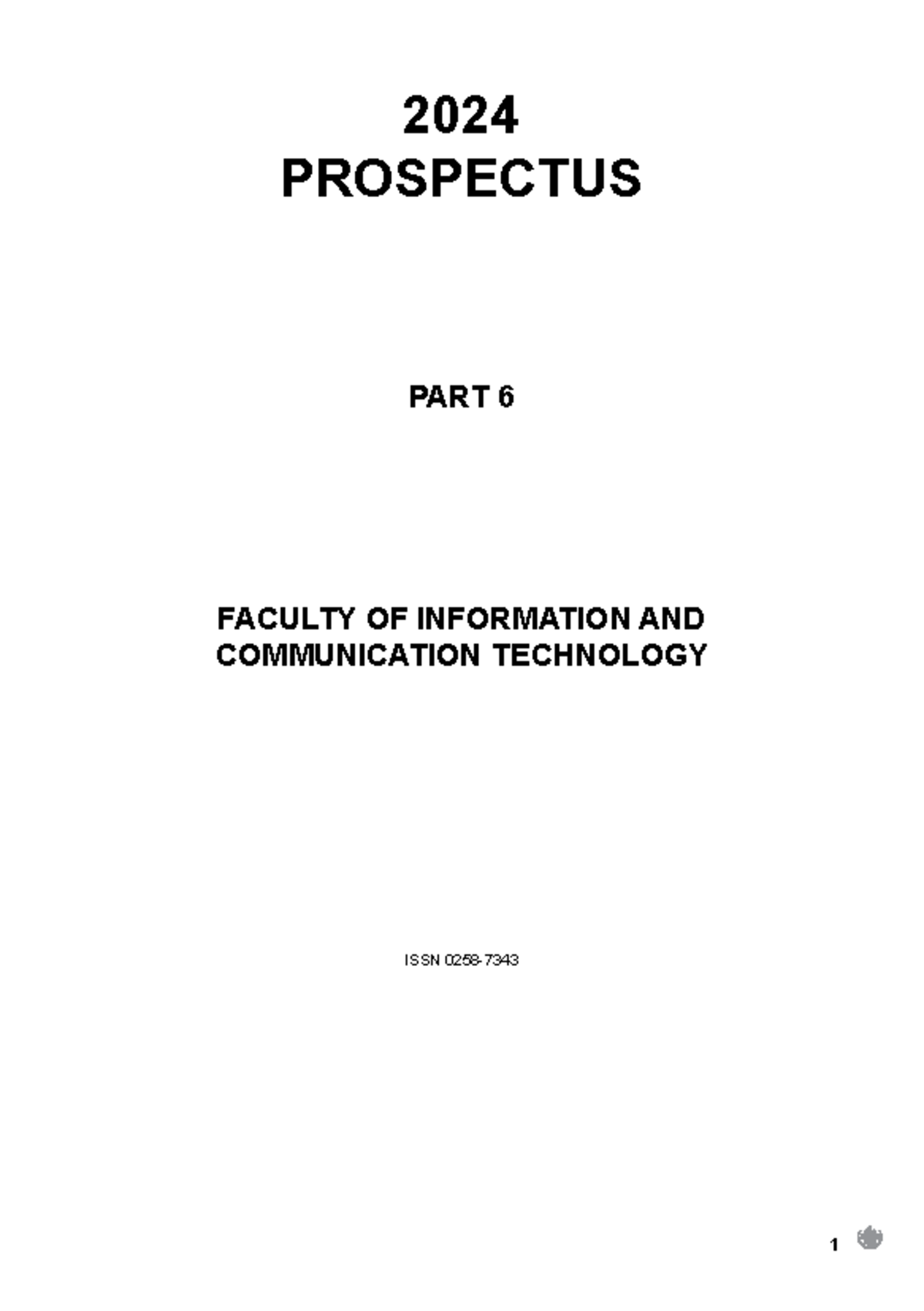 ICT Prospectus 2024: Summary of Information Technology Programs - Studocu