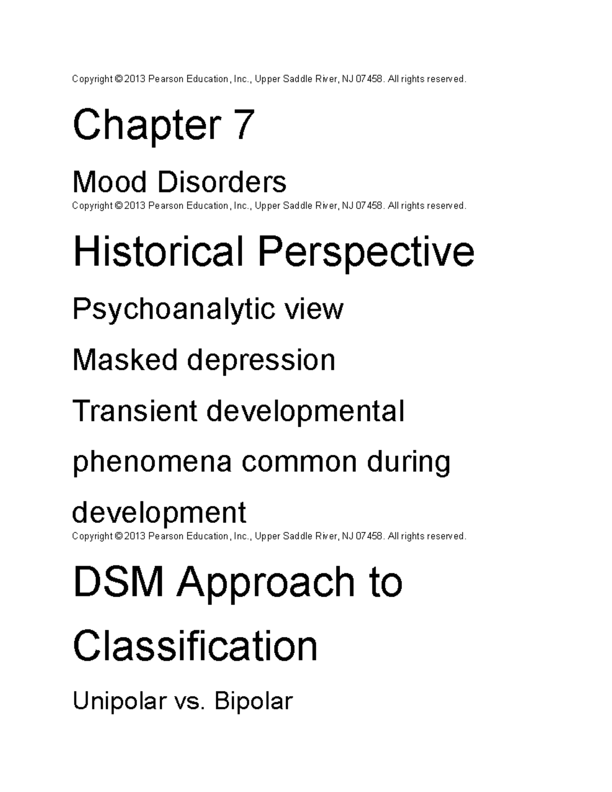 Chapter 7: Mood Disorders Overview and Diagnosis (PSY 101) - Studocu