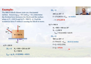 Statics Friction CHAP 5 CE BOX - STATICS OF RIGID BODIES V. FRICTION ...