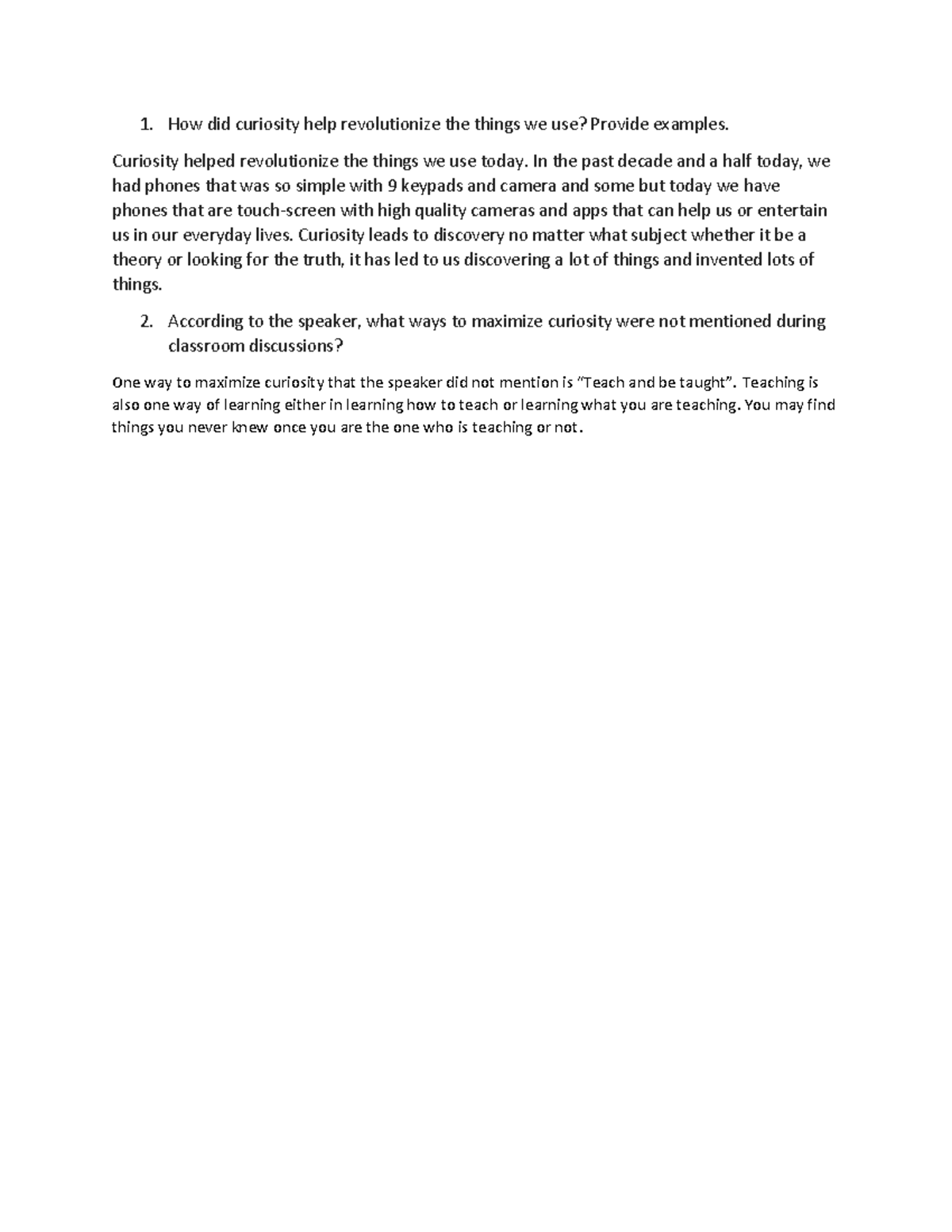 03 Review 1 (TEM): The Role of Curiosity in Technological Advancements ...