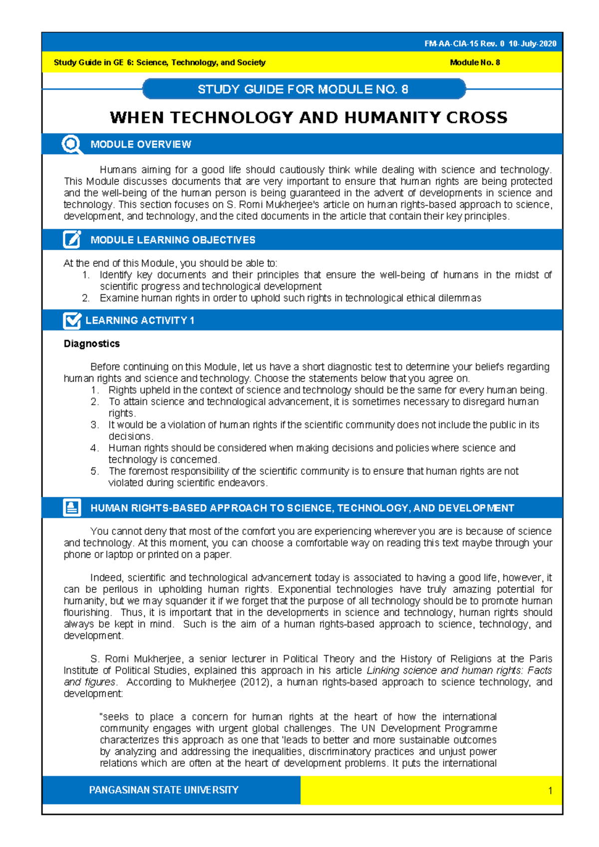 Study- Guide-8 - This are the topics for chapter 8 and key points ...