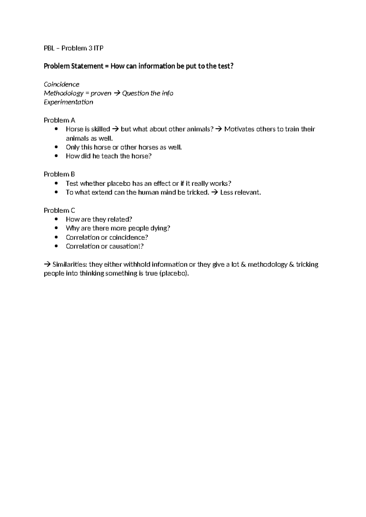 ITP - Problem 3 Analysis - Exploring Correlation and Causation ...