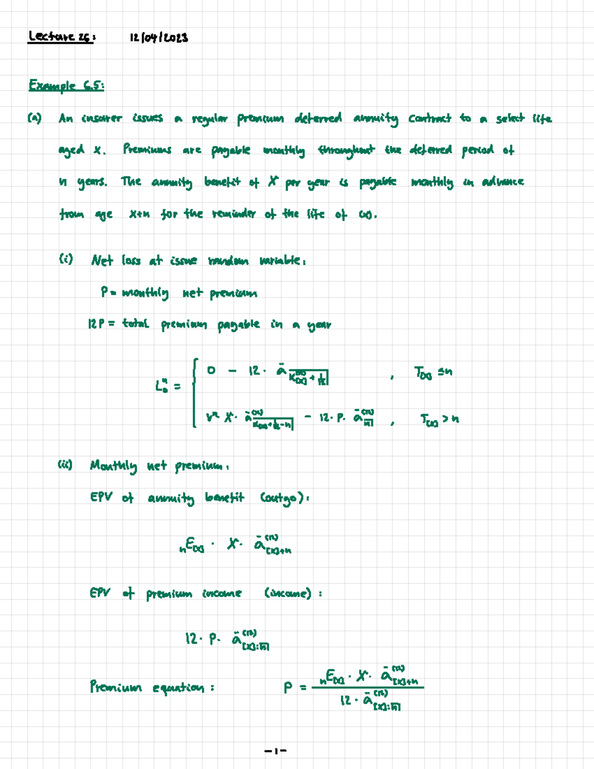 MATH178A Fall 2023 Lecture Notes: Understanding Deferred Annuities ...
