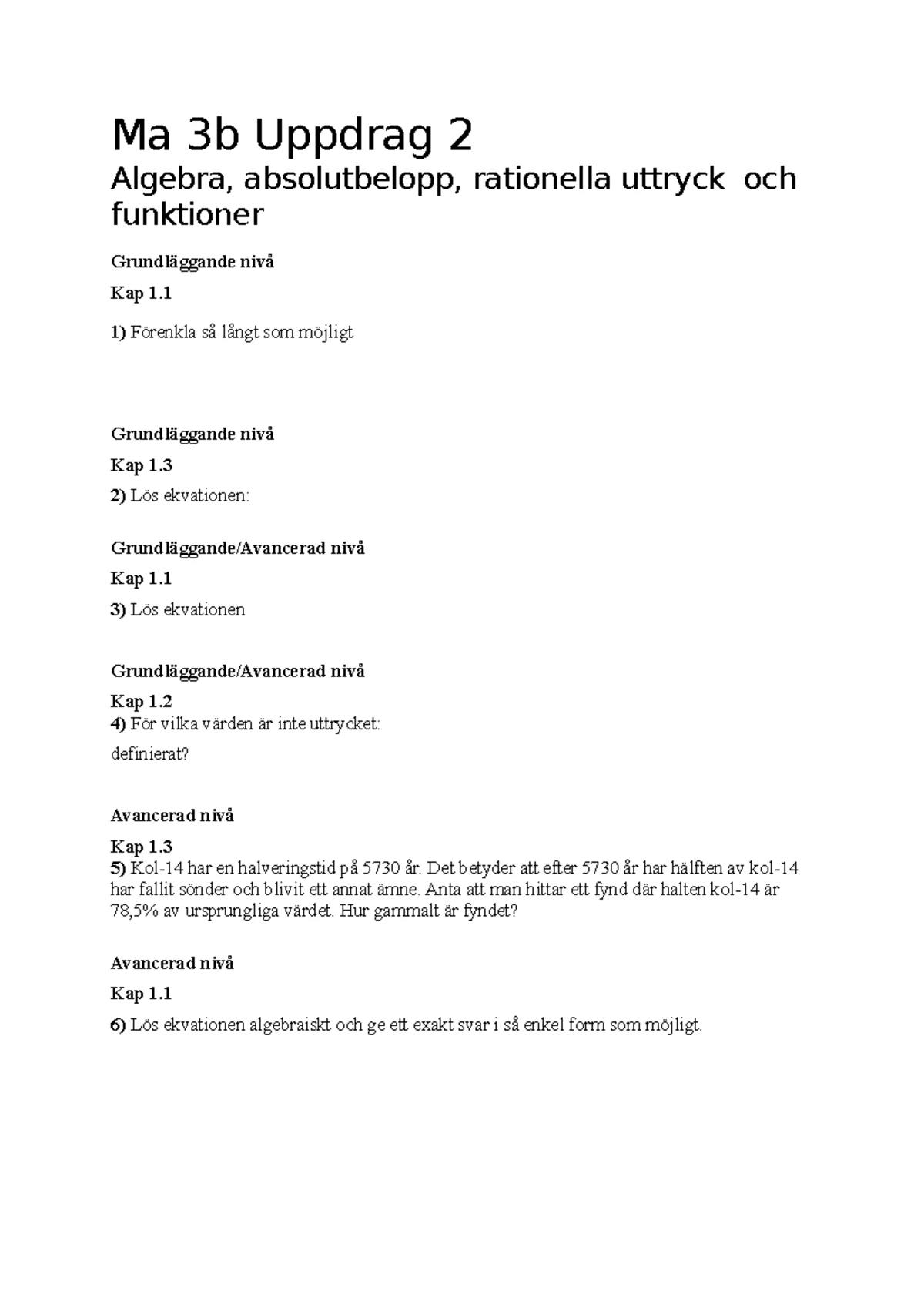 Matematik XYZ - Sammanfattningar för åk 7-9: Kapitelöversikt och ...