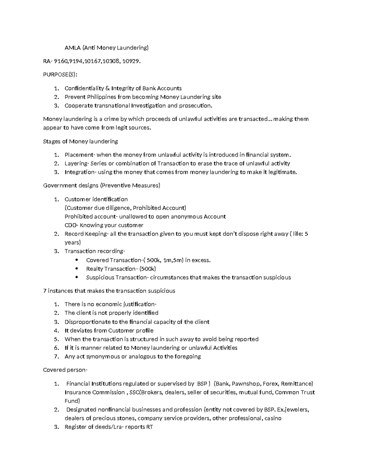 AMLA Law Review Summary: Key Insights on Anti-Money Laundering Acts ...