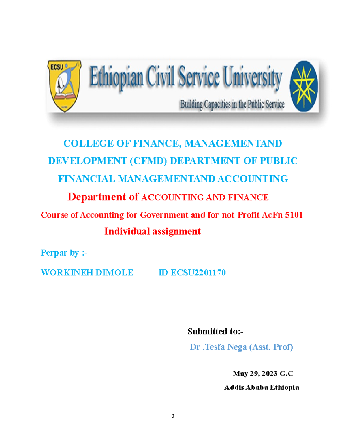 AcFn 5101 Assignment: Understanding IPSASB 14 & Events After Reporting ...