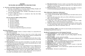 Assessment in learning 2: Types and methods of evaluation - Studocu