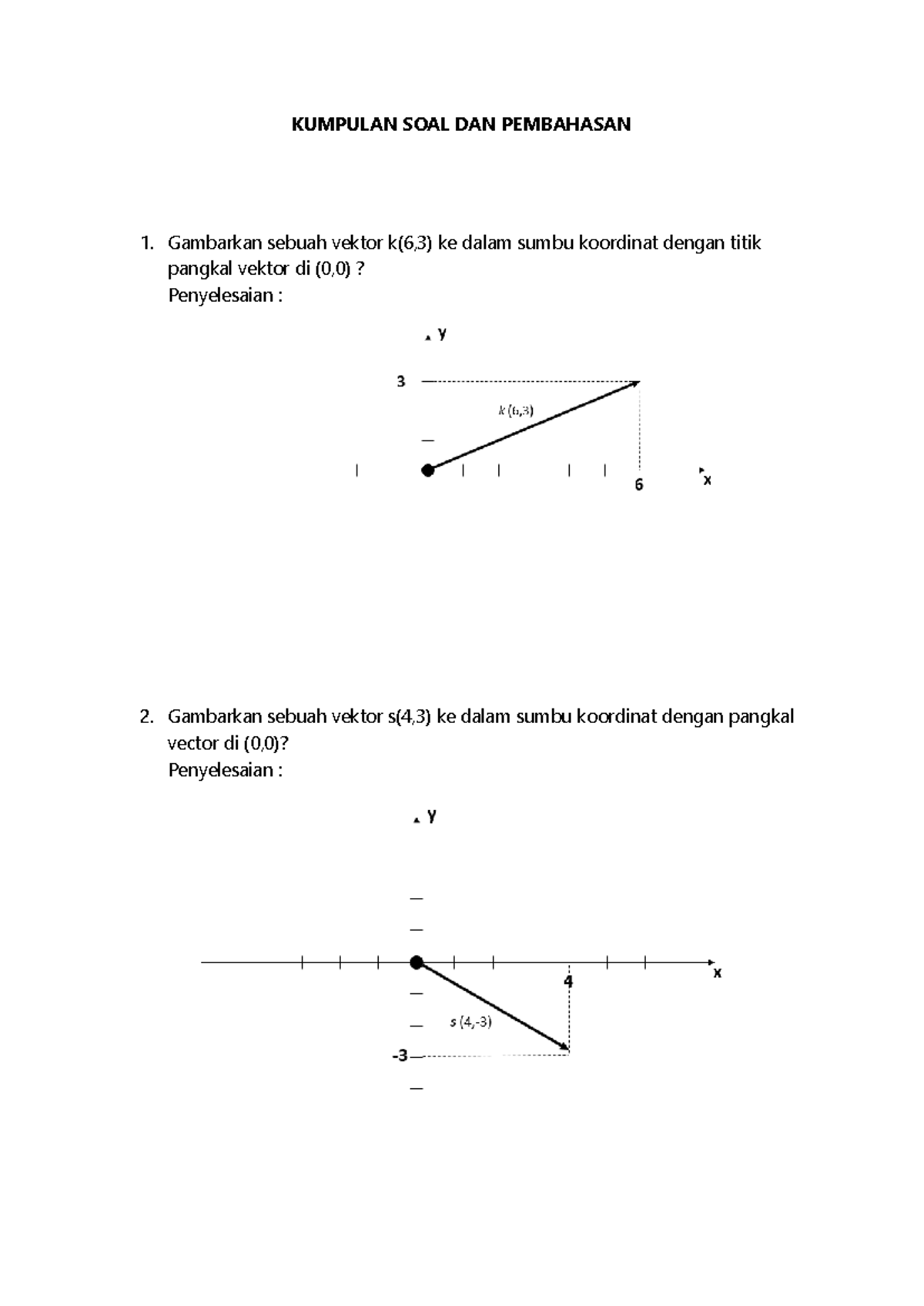 KUMPULAN SOAL Vektor dan Panjangnya - KULIAH MATEMATIKA - Studocu