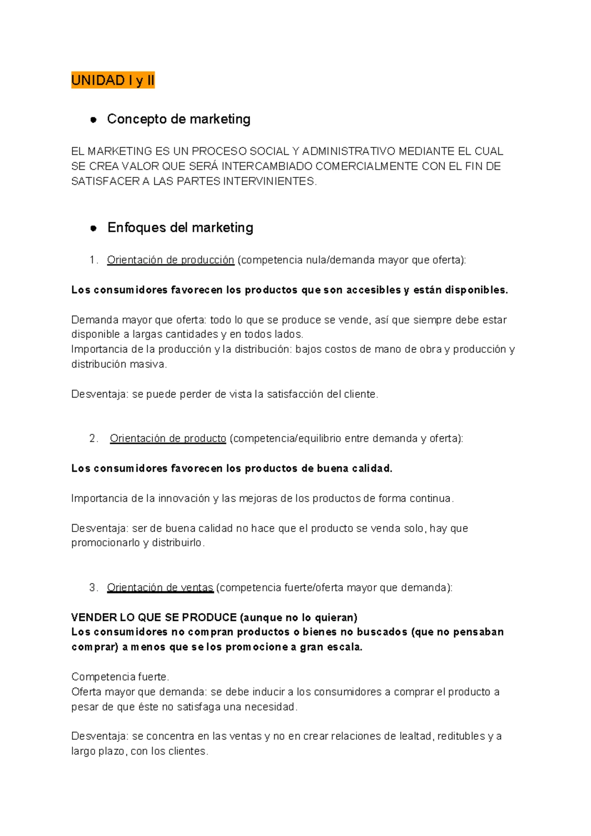 Resumen Final MKT 1: Conceptos Clave y Estrategias en Marketing - Studocu