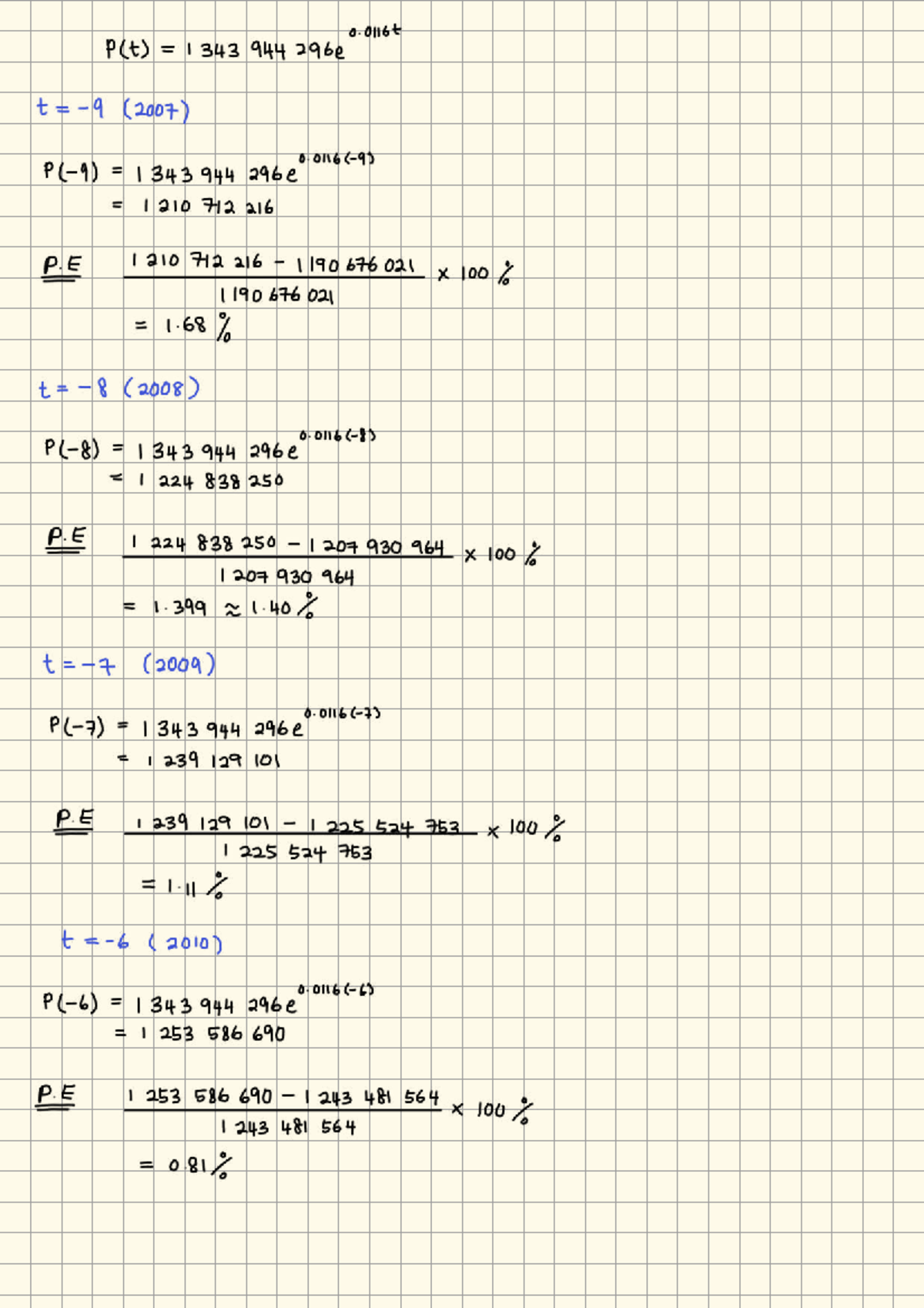 Math Assignment (2007-2015) - P(£) Calculations and Analysis - Studocu