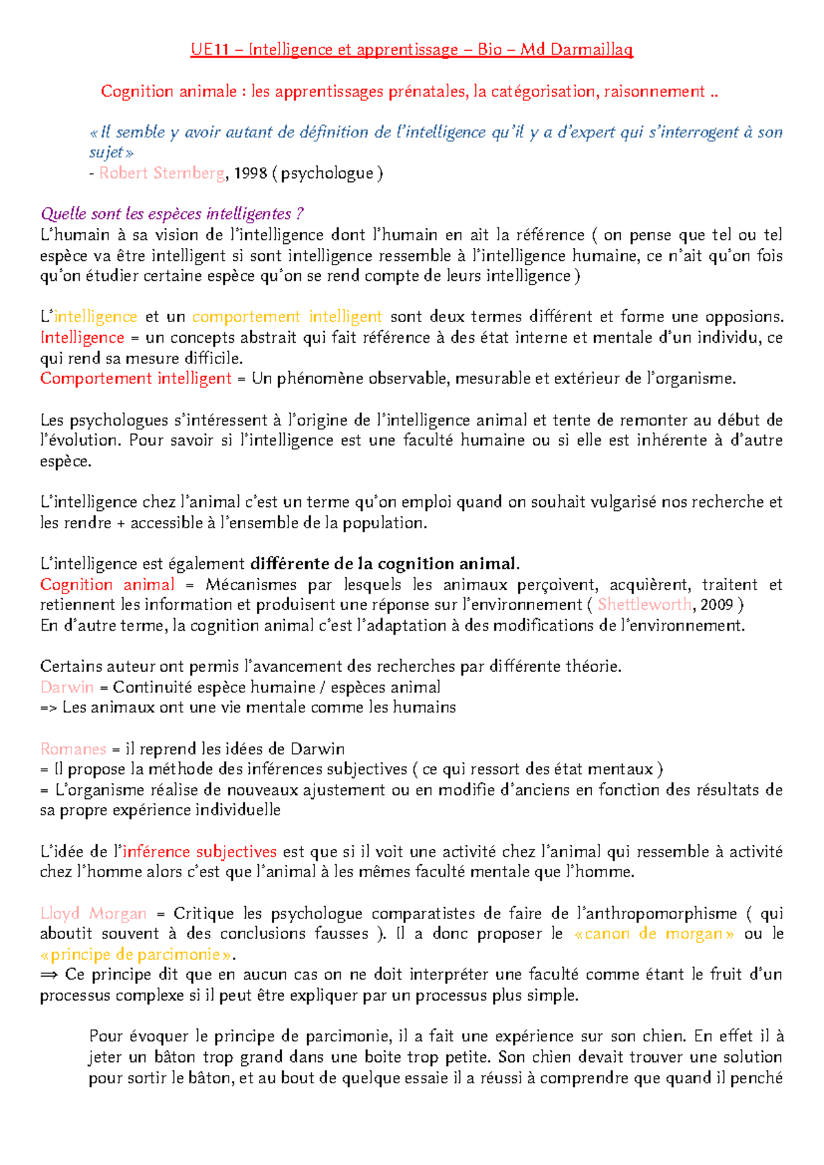 Md Darmaillaq - note de cours - UE11 – Intelligence et apprentissage ...