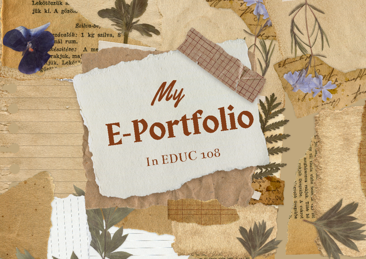 EDUC 108 E-Portfolio of Angel Grace B. Tanio: My Journey in Special Ed ...