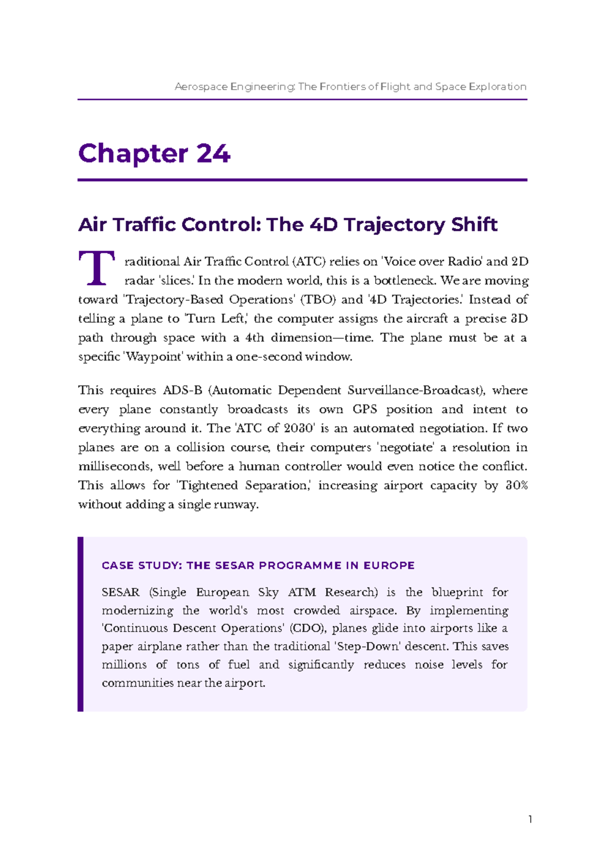 Aerospace Eng: Ch 24 Air Traffic Control & 4D Trajectory Shift - Studocu