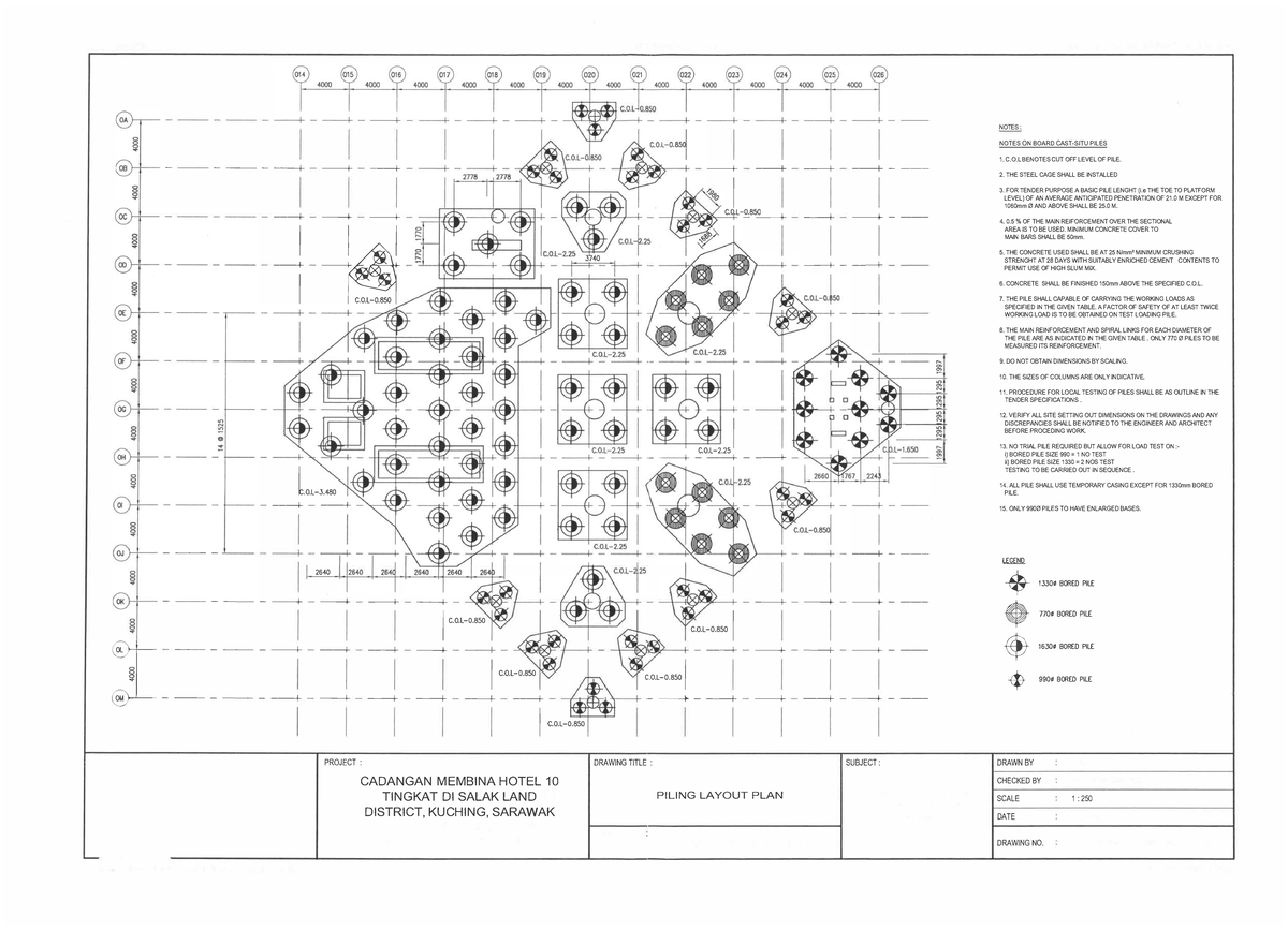Bore Pile Tutorial: Key Notes on Piling Specifications and Standards ...