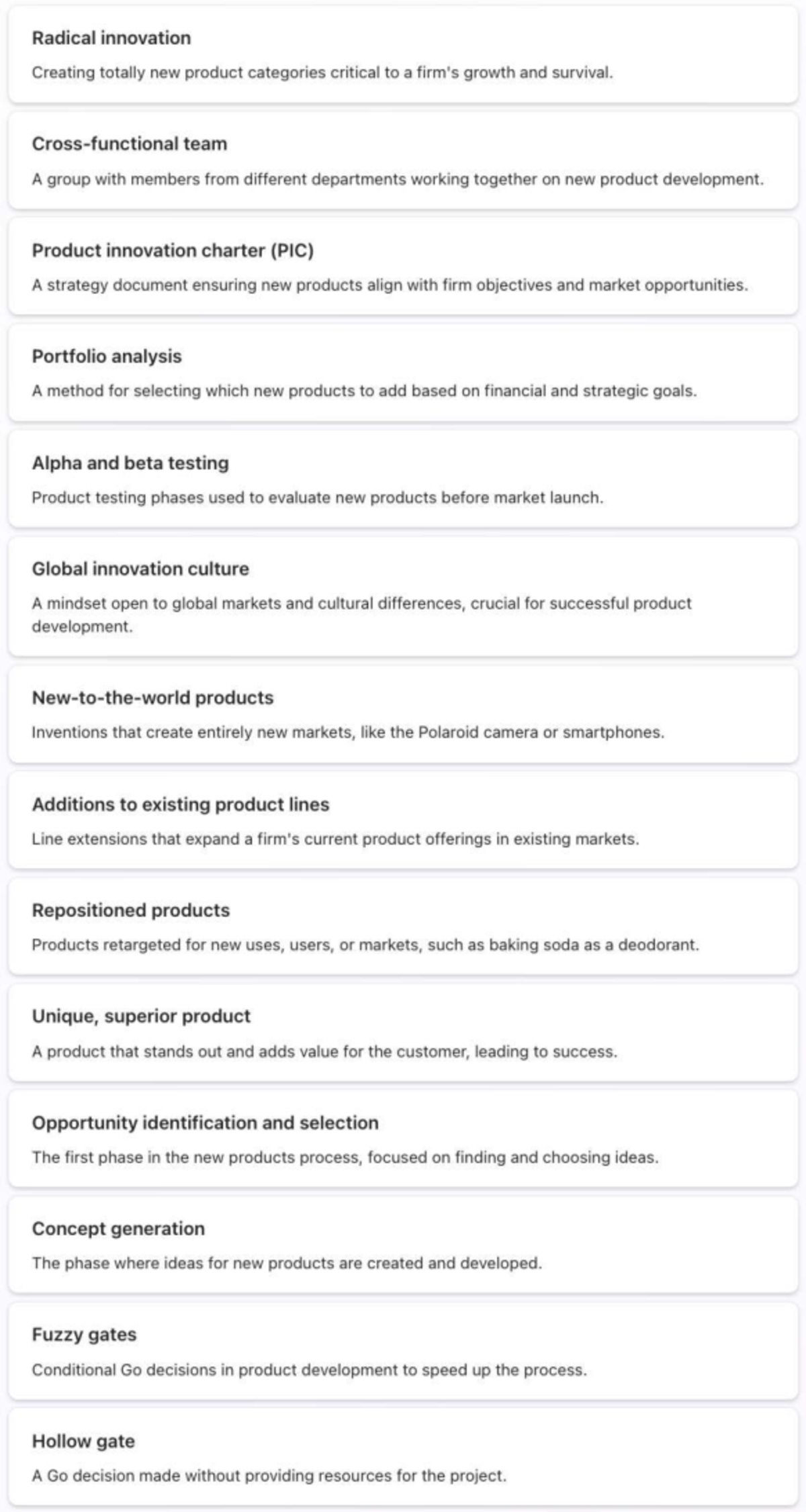 QUIZ: Midterm on Radical Innovation and Product Development Strategies ...