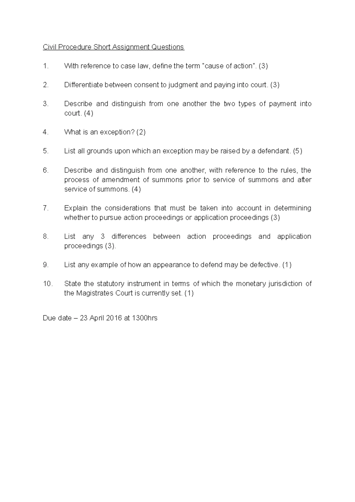 Civil Procedure Introduction - LL.B (HONS) Part II Overview - Studocu